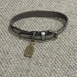 Henri Bendel Silver Dog Collar